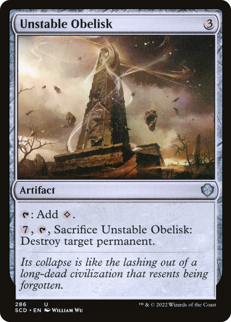Unstable Obelisk [Starter Commander Decks] | GrognardGamesBatavia