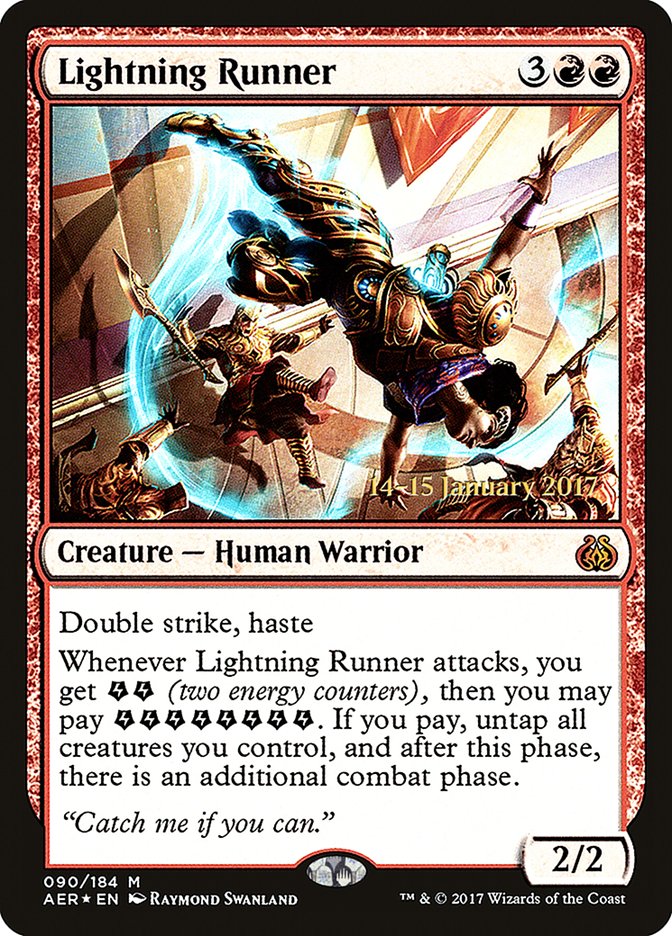 Lightning Runner [Aether Revolt Prerelease Promos] | GrognardGamesBatavia