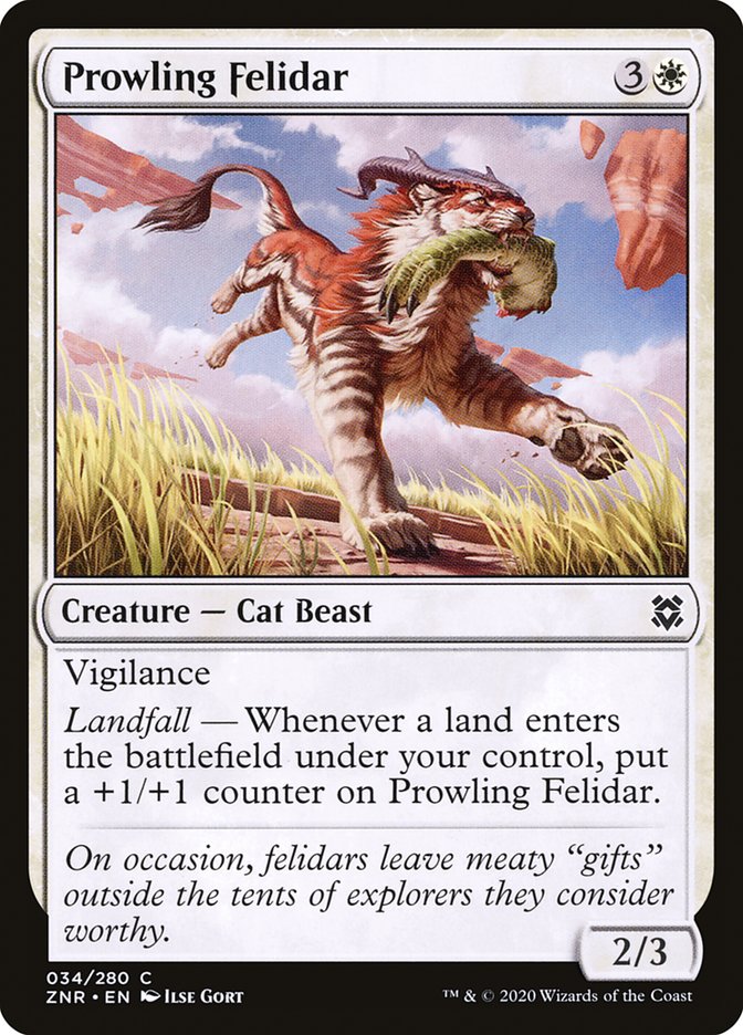 Prowling Felidar [Zendikar Rising] | GrognardGamesBatavia