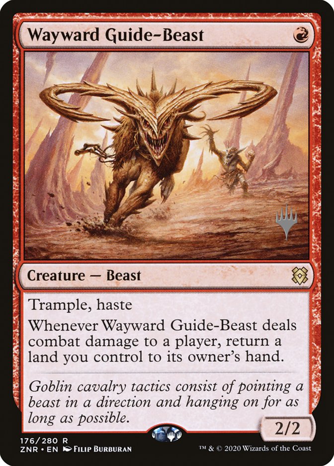 Wayward Guide-Beast (Promo Pack) [Zendikar Rising Promos] | GrognardGamesBatavia