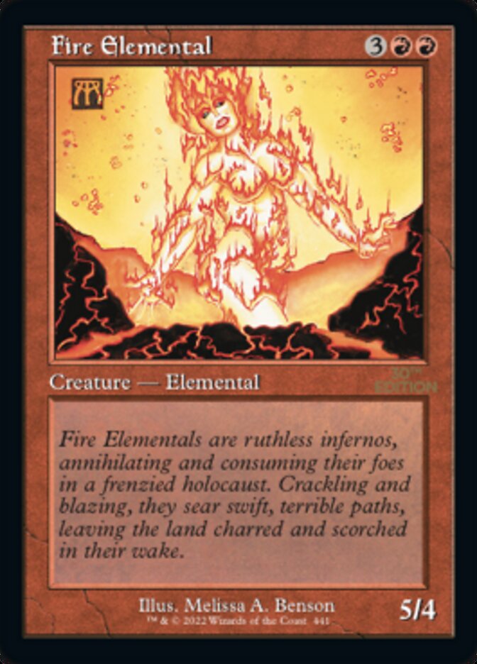 Fire Elemental (Retro) [30th Anniversary Edition] | GrognardGamesBatavia