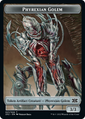 Zombie // Phyrexian Golem Double-Sided Token [Double Masters 2022 Tokens] | GrognardGamesBatavia