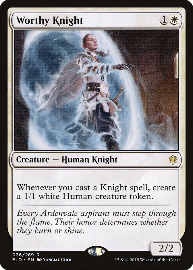 Worthy Knight [Throne of Eldraine] | GrognardGamesBatavia