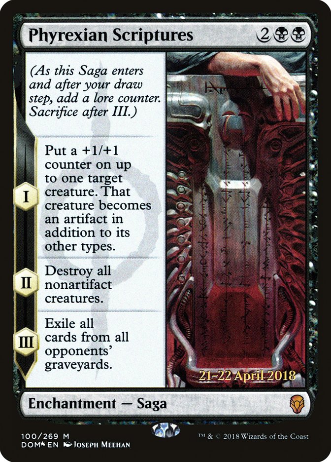 Phyrexian Scriptures [Dominaria Prerelease Promos] | GrognardGamesBatavia