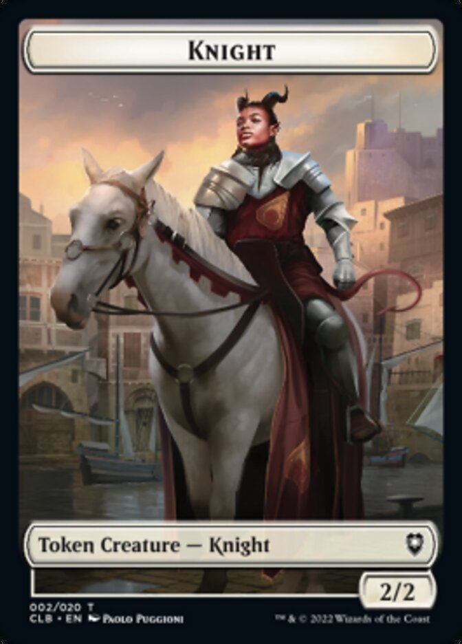 Knight Token [Commander Legends: Battle for Baldur's Gate Tokens] | GrognardGamesBatavia