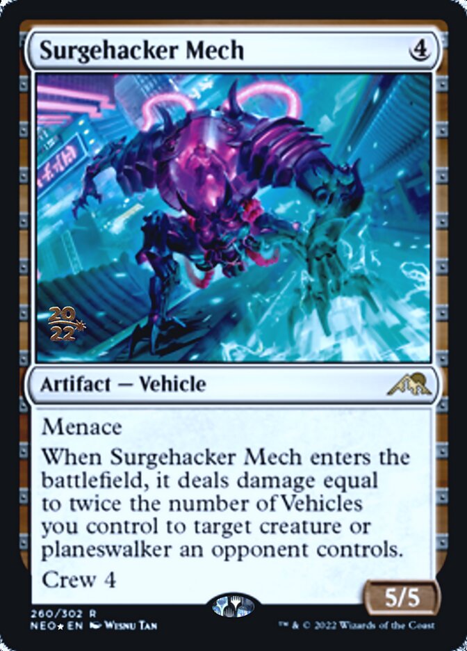 Surgehacker Mech [Kamigawa: Neon Dynasty Prerelease Promos] | GrognardGamesBatavia