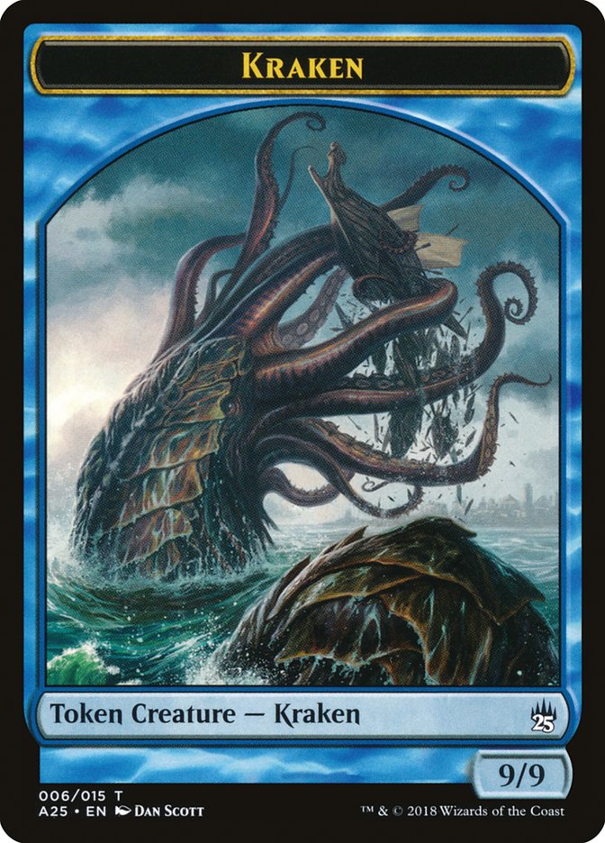 Fish // Kraken Double-Sided Token [Masters 25 Tokens] | GrognardGamesBatavia