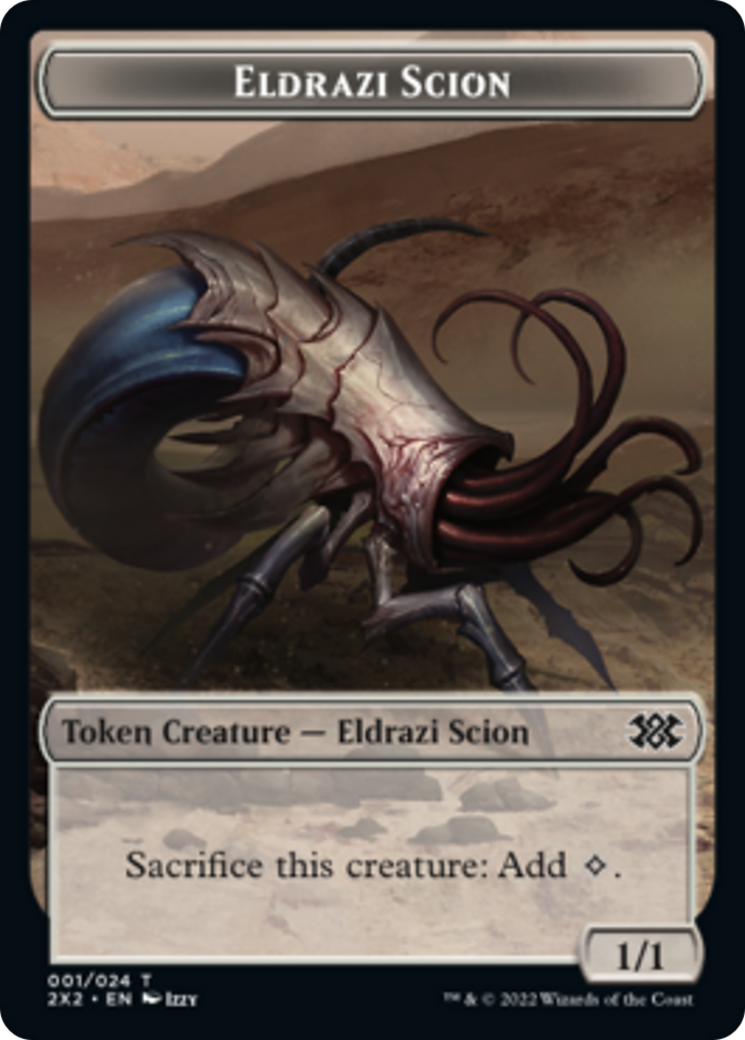 Boar // Eldrazi Scion Double-Sided Token [Double Masters 2022 Tokens] | GrognardGamesBatavia