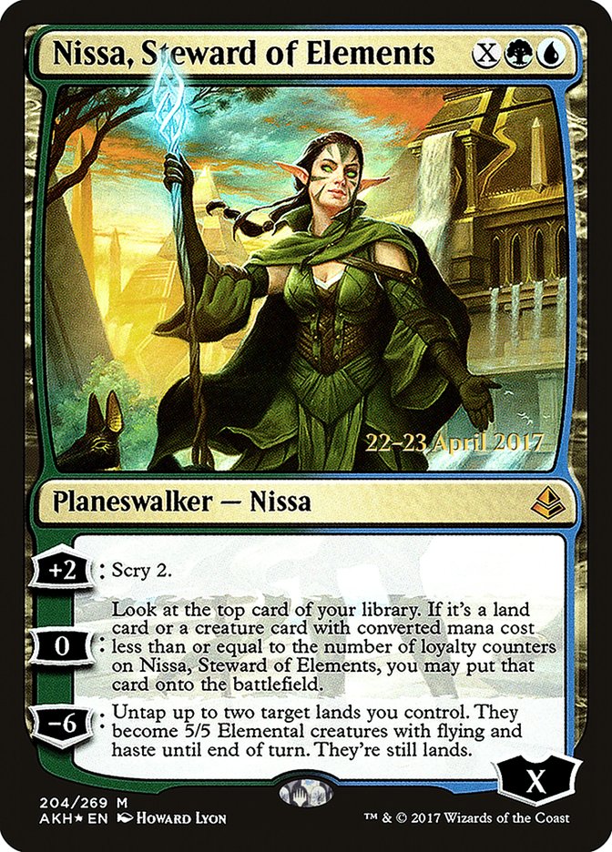 Nissa, Steward of Elements [Amonkhet Prerelease Promos] | GrognardGamesBatavia