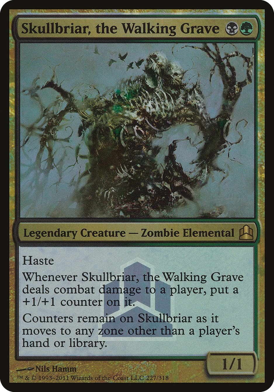 Skullbriar, the Walking Grave (Launch) (Oversized) [Commander 2011 Oversized] | GrognardGamesBatavia