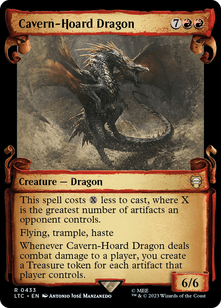 Cavern-Hoard Dragon [The Lord of the Rings: Tales of Middle-Earth Commander Showcase Scrolls] | GrognardGamesBatavia