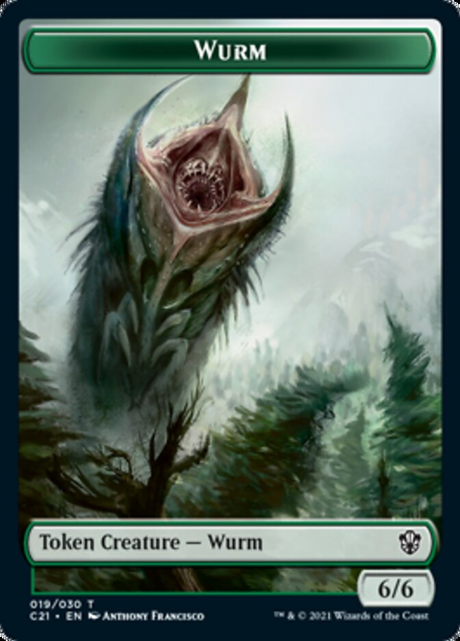 Wurm // Kraken Double-Sided Token [Commander 2021 Tokens] | GrognardGamesBatavia