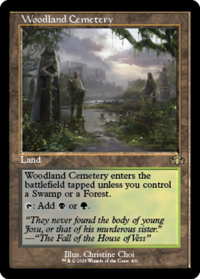 Woodland Cemetery (Retro) [Dominaria Remastered] | GrognardGamesBatavia