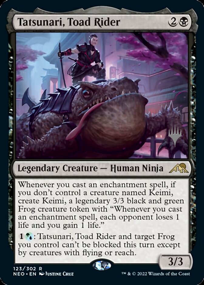 Tatsunari, Toad Rider (Promo Pack) [Kamigawa: Neon Dynasty Promos] | GrognardGamesBatavia