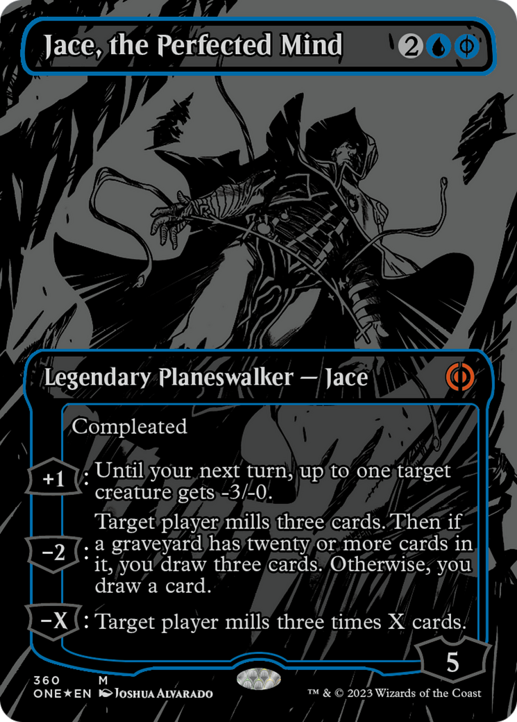 Jace, the Perfected Mind (Oil Slick Raised Foil) [Phyrexia: All Will Be One] | GrognardGamesBatavia