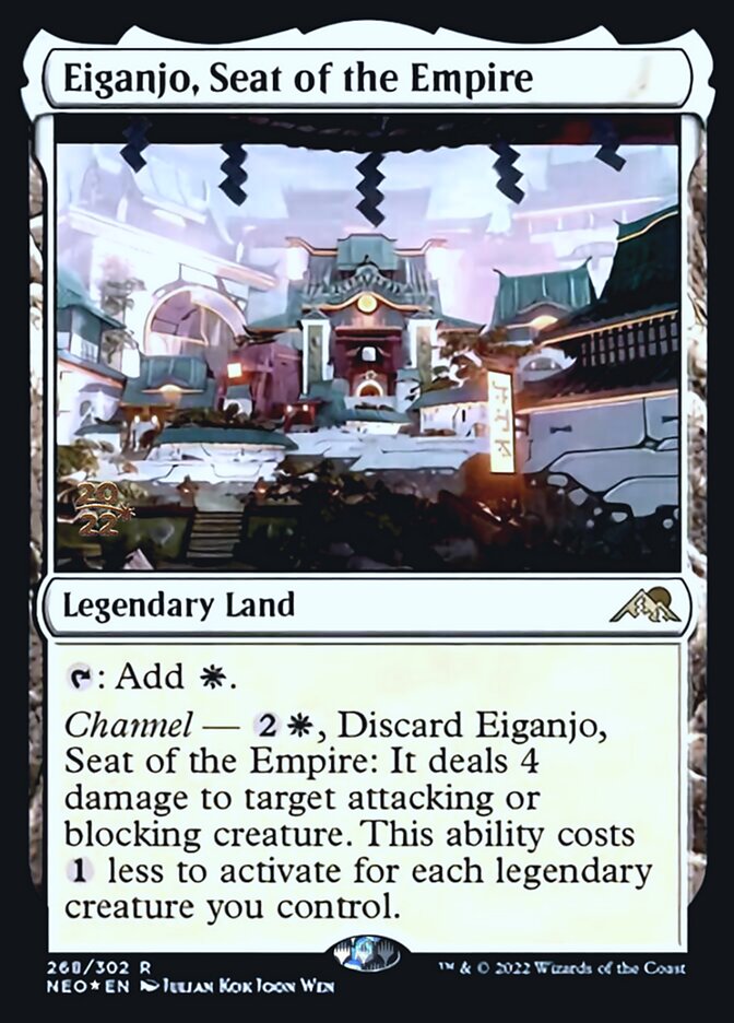 Eiganjo, Seat of the Empire [Kamigawa: Neon Dynasty Prerelease Promos] | GrognardGamesBatavia