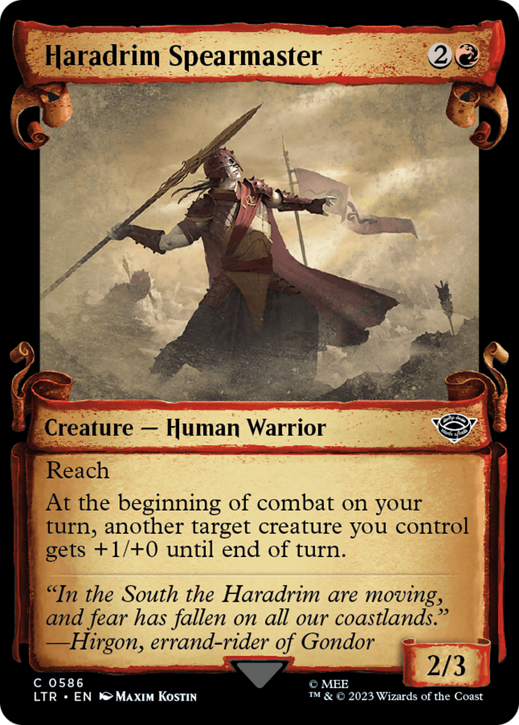 Haradrim Spearmaster [The Lord of the Rings: Tales of Middle-Earth Showcase Scrolls] | GrognardGamesBatavia