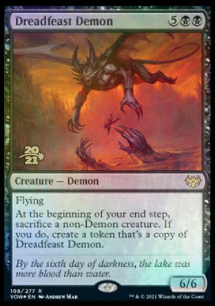 Dreadfeast Demon [Innistrad: Crimson Vow Prerelease Promos] | GrognardGamesBatavia