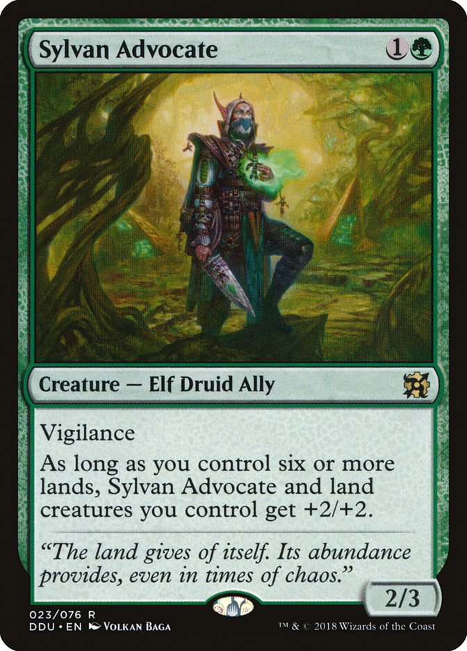 Sylvan Advocate [Duel Decks: Elves vs. Inventors] | GrognardGamesBatavia