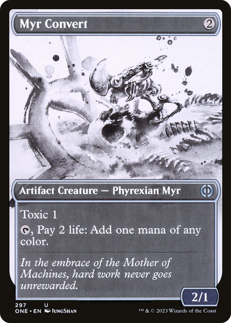 Myr Convert (Showcase Ichor) [Phyrexia: All Will Be One] | GrognardGamesBatavia