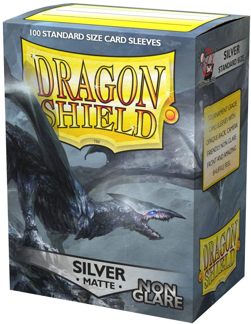 Dragon Shield Non-Glare Matte Silver | GrognardGamesBatavia