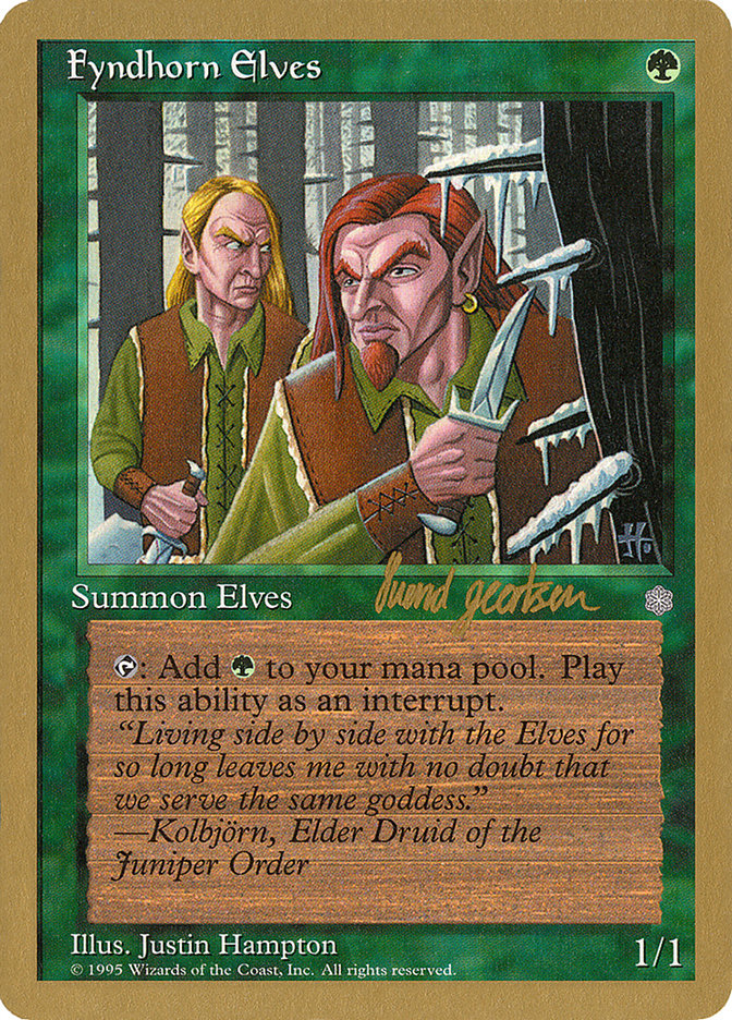 Fyndhorn Elves (Svend Geertsen) [World Championship Decks 1997] | GrognardGamesBatavia