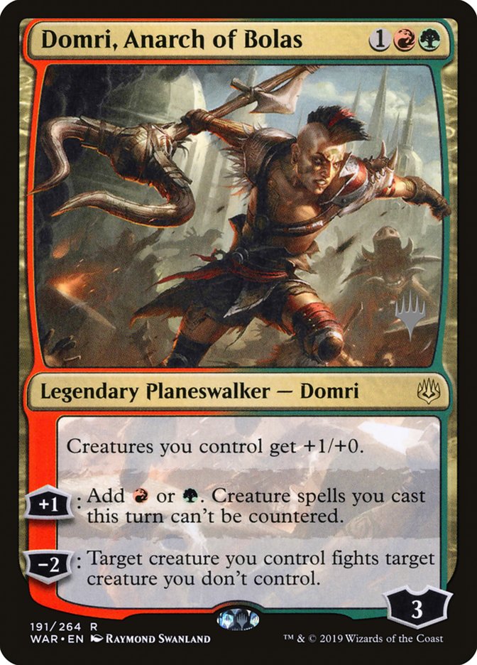 Domri, Anarch of Bolas (Promo Pack) [War of the Spark Promos] | GrognardGamesBatavia