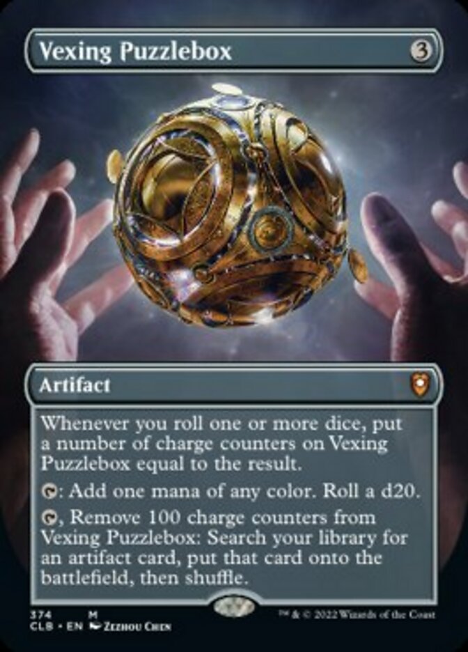 Vexing Puzzlebox (Borderless Alternate Art) [Commander Legends: Battle for Baldur's Gate] | GrognardGamesBatavia