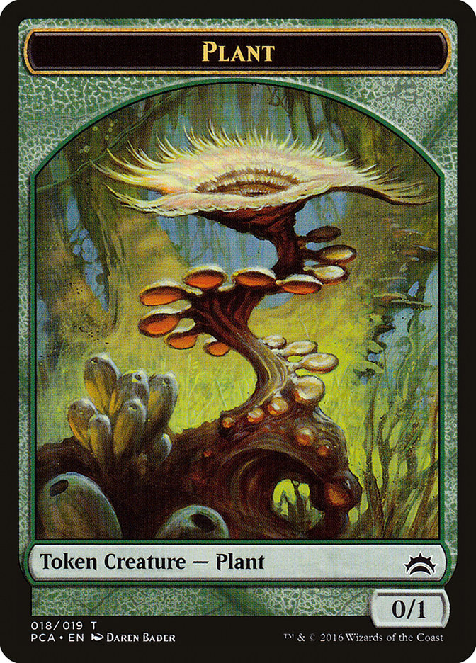 Plant // Ooze (016) Double-Sided Token [Planechase Anthology Tokens] | GrognardGamesBatavia