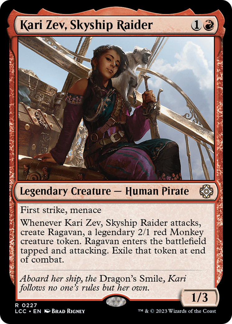 Kari Zev, Skyship Raider [The Lost Caverns of Ixalan Commander] | GrognardGamesBatavia