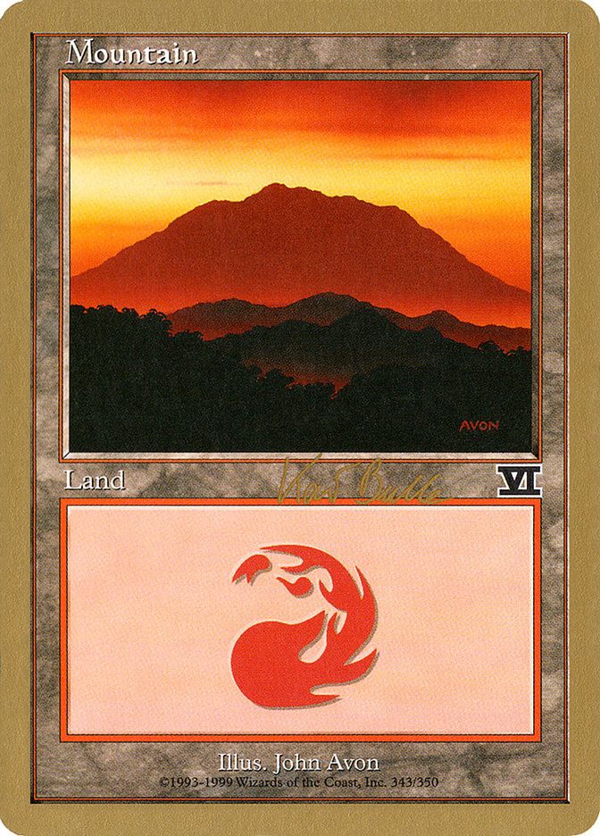 Mountain (kb343) (Kai Budde) [World Championship Decks 1999] | GrognardGamesBatavia