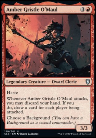 Amber Gristle O'Maul [Commander Legends: Battle for Baldur's Gate] | GrognardGamesBatavia