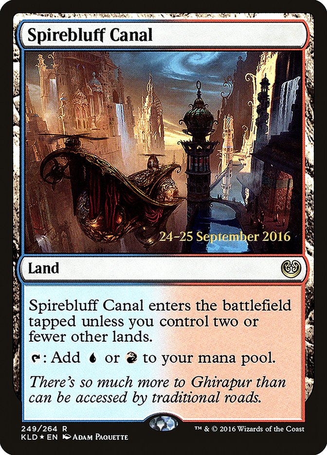 Spirebluff Canal [Kaladesh Prerelease Promos] | GrognardGamesBatavia