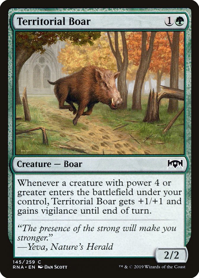 Territorial Boar [Ravnica Allegiance] | GrognardGamesBatavia