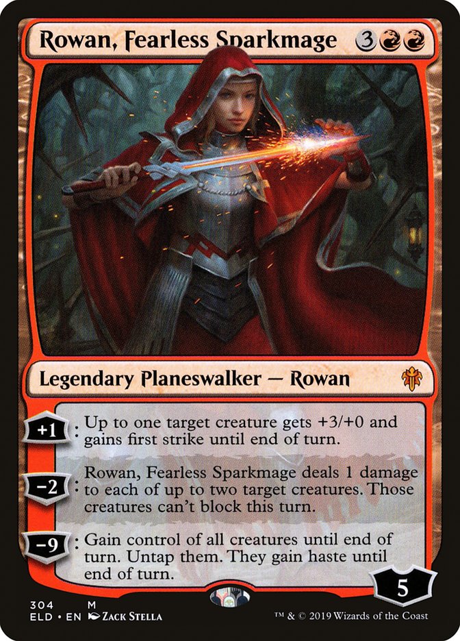 Rowan, Fearless Sparkmage [Throne of Eldraine] | GrognardGamesBatavia