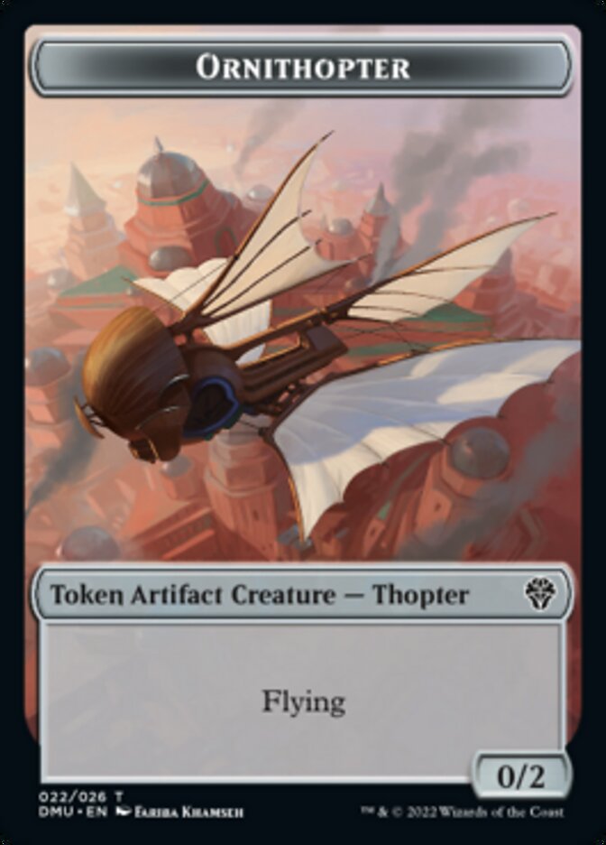 Soldier // Ornithopter Double-Sided Token [Dominaria United Tokens] | GrognardGamesBatavia