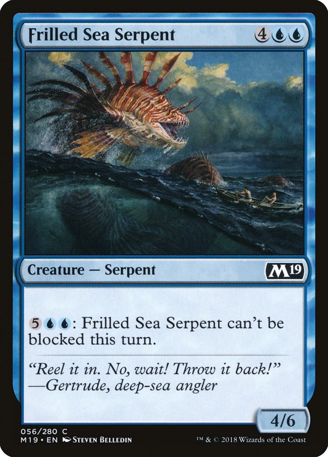 Frilled Sea Serpent [Core Set 2019] | GrognardGamesBatavia