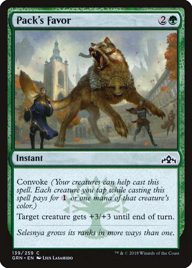 Pack's Favor [Guilds of Ravnica] | GrognardGamesBatavia