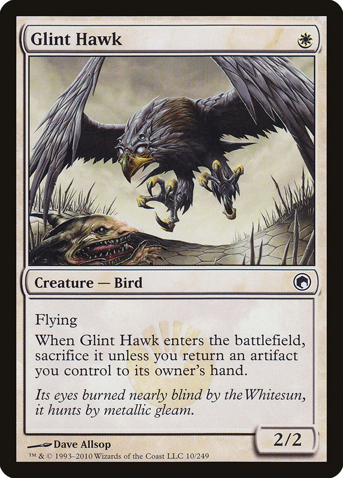 Glint Hawk [Scars of Mirrodin] | GrognardGamesBatavia