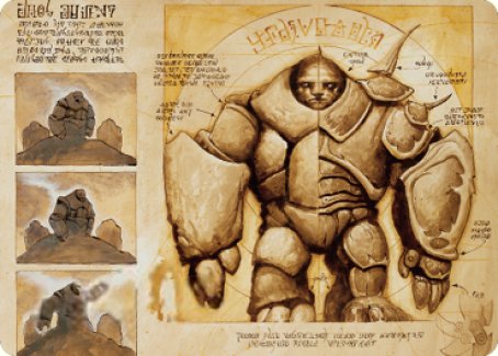 Precursor Golem Art Card [The Brothers' War Art Series] | GrognardGamesBatavia