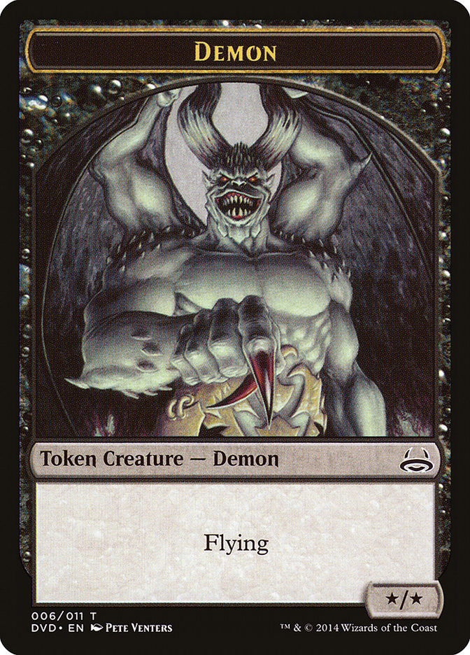 Demon Token (Divine vs. Demonic) [Duel Decks Anthology Tokens] | GrognardGamesBatavia