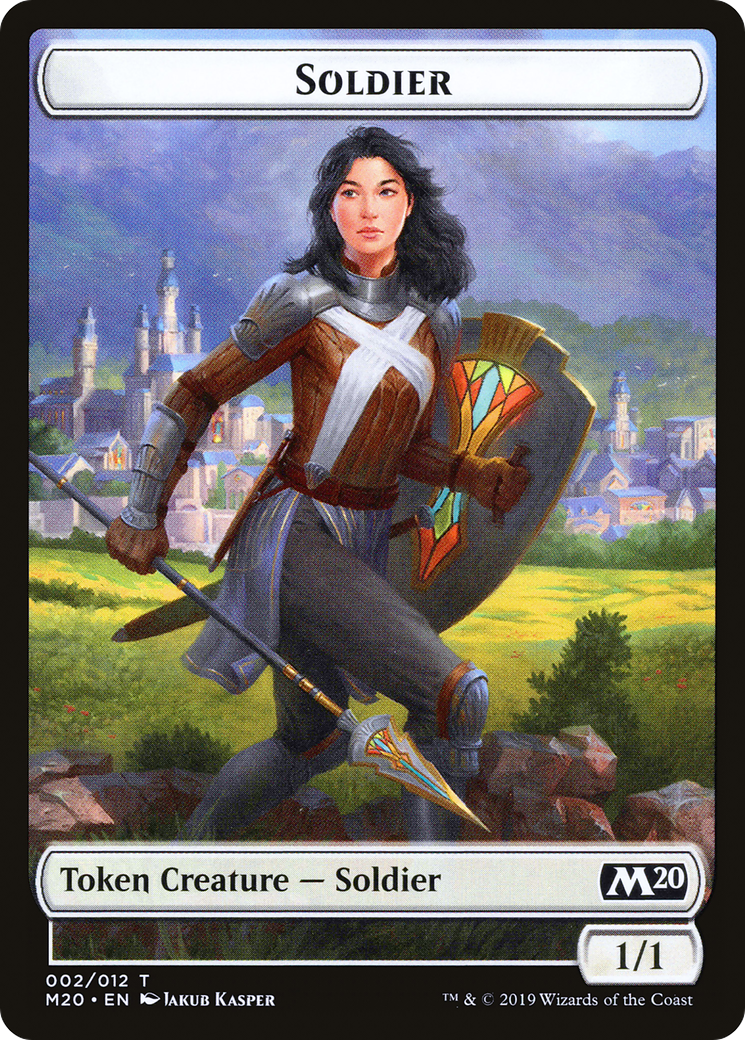 Soldier // Dinosaur Double-Sided Token [Game Night 2019 Tokens] | GrognardGamesBatavia