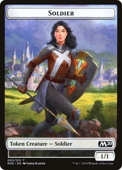 Soldier // Dinosaur Double-Sided Token [Game Night 2019 Tokens] | GrognardGamesBatavia