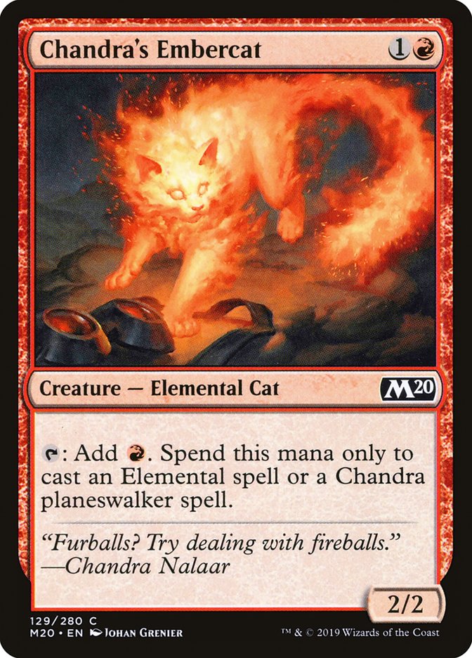 Chandra's Embercat [Core Set 2020] | GrognardGamesBatavia