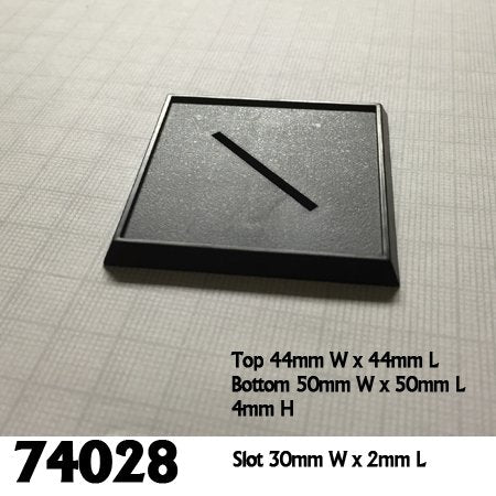 Base Boss 74028 2 inch Slotted Square Plastic (10) | GrognardGamesBatavia