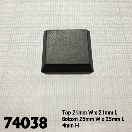 Base Boss 74038 1 Inch Square Flat top (10) | GrognardGamesBatavia