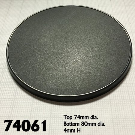 Base Boss 74061 80mm Round Gaming Base (10) | GrognardGamesBatavia