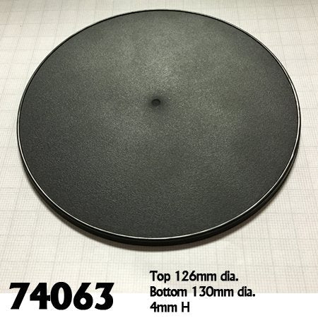 Base Boss 74063 130mm Round display Plastic Base (4) | GrognardGamesBatavia