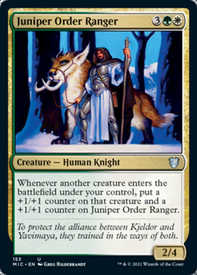Juniper Order Ranger [Innistrad: Midnight Hunt Commander] | GrognardGamesBatavia