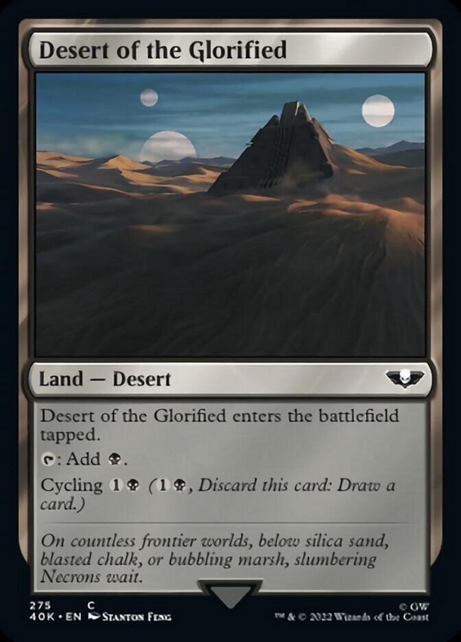Desert of the Glorified (Surge Foil) [Universes Beyond: Warhammer 40,000] | GrognardGamesBatavia